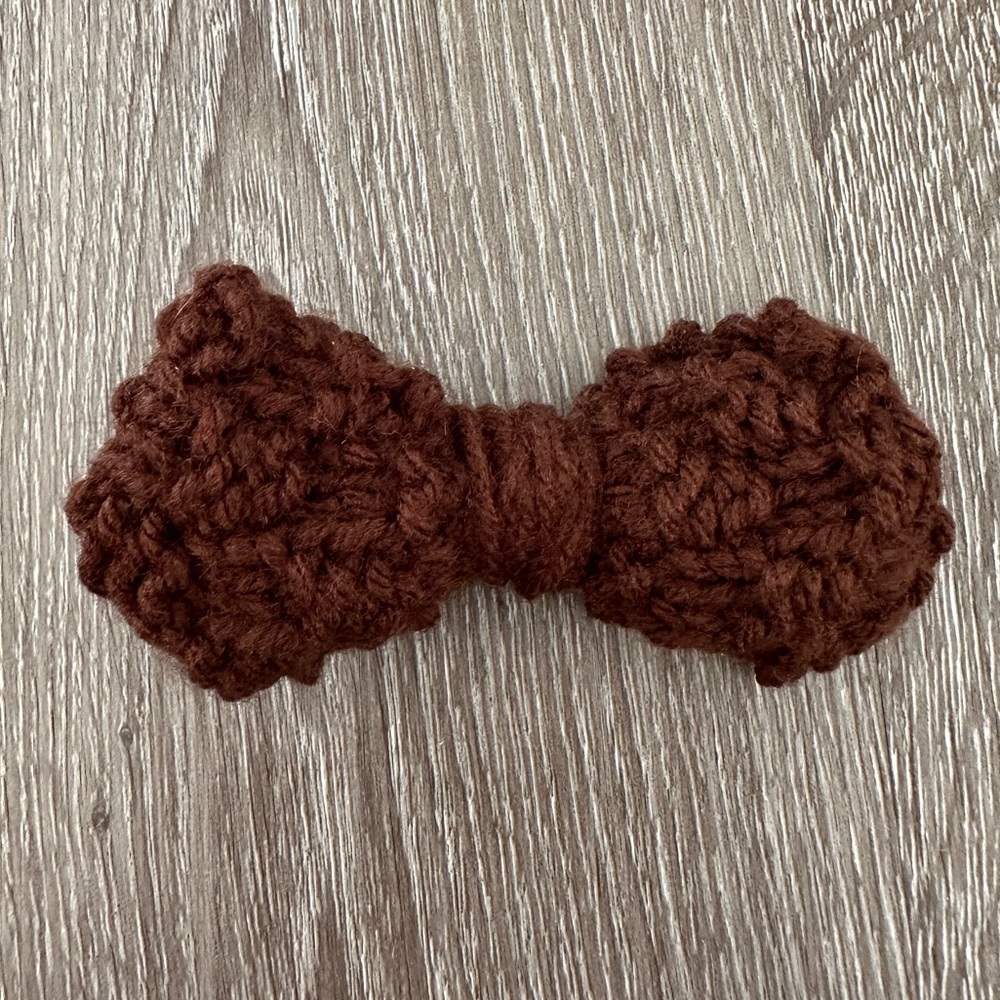 Handmade Espresso Brown Hair Bow